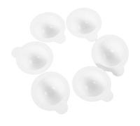 Tofficu Sample Cups Portable Design for Multi-functional 20pcs Plastic Containers with White Facial Lotion Cream and Body Butter and, Suitable for Cosmetic Making Condiment Storage