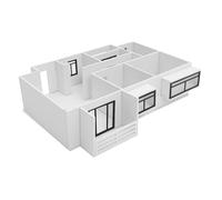 Tofficu Scale DIY Miniature Apartment Model Kit Sand Table Model Materials for Architects and Hobbyists Easy to Assemble Architectural Layout with Realistic Space Planning for