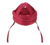 Tofficu Senior Safety Helmet for Adults and Elderly, Impact Resistant Head Protector Cap with Thick Padding and Adjustable Chin Strap, Red Fall Prevention Helmet for Balance Disorders