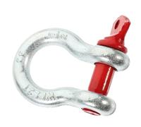 Tofficu Shackle for with Ring Clamp Simple Structure Buckle Galvanized Anchor 2 Ton Heavy Duty Bolt Lifting and Unloading Occasions