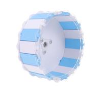 Tofficu Silent Hamster Exercise Wheel Blue Plastic Running for Small Pets Desktop Use, Quiet Design Relieves Boredom Stable Bracket Accessory