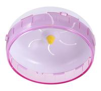 Tofficu Silent Hamster Exercise Wheel Whisper Quiet Design 21cm Plastic Pink Running Spinner to Reduce Furniture Damage and Provide Fun Household Activity for Small Pets Indoor Use