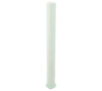 Tofficu Silicone Fishing Rod Sleeve Handle Protector with Glow the Dark Textured Grip Wrap, Non-slip Design Reduces Hand Fatigue for Freshwater and Saltwater Fishing, 15.3 Inch White