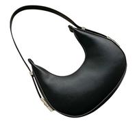 Tofficu Single Shoulder Purse under The Arm Purse Simple Classic Pu Practical Proper Capacity Women Beach Parties Crescent Shape