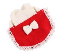 Tofficu Small Animal Clothes Easy to Put and Take Hamster Bow Vest with Decorative Bow Embellishment Red Cloth Material for Small Pets, for Daily Wear and Outdoor Walks
