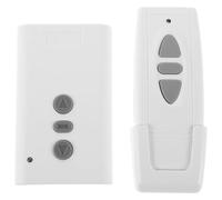 Tofficu Smart Electric Curtain Controller with Remote Control for Smooth Curtain Operation, Multidevice Compatibility, White Plastic Material, Ultrathin Sl esign for Home Decor