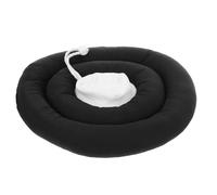 Tofficu Soft Small Dog and Cat Collar, Waterproof Elizabethan Cone for Licking Prevention, Comfortable Black Pet Neck Collar S Size 25cm for Surgery and Healing