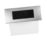 Tofficu Solar Number Light with Bright Solar Powered House Number Plaque for Outdoor Wall and Courtyard Weatherproof Stainless Steel Door Address Sign with Convenient Indication No Wire