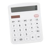 Tofficu Solar Powered Basic Calculator for Students and Office Use Household Desktop Tool with LCD Display Compact and Abs Material for Daily Calculations