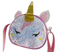 Tofficu Spacious Unicorn Crossbody Bag for Little with Adjustable Length Strap, Lightweight Polyester and Pu Material, for Different Occasions and Stylish Pretend Play