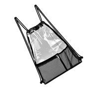 Tofficu Sports Bag Drawstring Backpack Stylish Design Pvc Polyester Material Easy to Clean Free up Hands for Hiking and Theme Parks