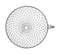 Tofficu Stainless Steel Egg Collector Scoop 4.7" Diameter Mesh Basket for Poultry Nest Egg Picker Tool Chicken Coop Farming for Quail and Farm Use