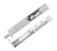 Tofficu Stainless Steel Flush Bolt for Security Doors Hidden Latch Door Clasp Durable Design Easy Installation with Screws Privacy and Safety