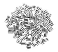 Tofficu Stainless Steel Hydraulic Hose Ferrules 200pcs 13mm Diameter Compression Fittings Sturdy Repair Sleeves for Air and Acetylene Hoses for Petroleum and Marine Industry Use