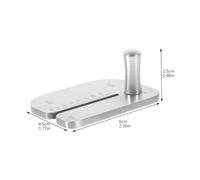 Tofficu Stainless Steel Leather Hole Punch Plate Tool for DIY Leathercraft Versatile Handheld Puncher for Belts Straps and Handmade Leather Projects Suitable for Beginners and Experienced