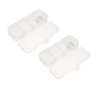Tofficu Stationery Boxes Lids 2pcs Student Pencil Cases Pen Storage Cigarette Boxes for School Home