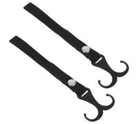 Tofficu Stroller Organizer Hooks 2Pcs Stainless Steel No-Punching Pram Clips Suitable for Travel and Vehicle Back Seat Use