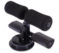 Tofficu Suction Cup Sit-up Assist Device Steel and Rubber Construction with Double Bar for Abdominal Exercise Smooth Surface and Easy to Install, Adjustable Height 16-21cm, Fitness