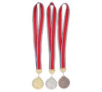 Tofficu Taekwondo Medal Award 3Pcs Metal Badges Creative Metal Crafts for Martial Arts Competitions Random Color