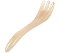 Tofficu Three-Prong Resin Scalp Massage Comb for Neck and Head Scraping, Sturdy Portable Massager for Women’S Scalp Relaxation and Hair Care