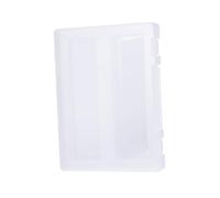 Tofficu Transparent Portable File Box Capacity Document Organizer with Handle for School Office Home Filing Case to Protect and Store Papers Neatly