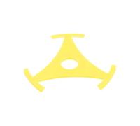 Tofficu Triangle High Vinyl Turntable and Adapter Records Record for Performance Yellow Abs Plastic with Stable Characteristics