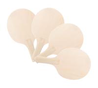 Tofficu Unfinished Table Tennis Rackets Boys and Girls Paddles Wooden Blanks for Coloring for Craft Play