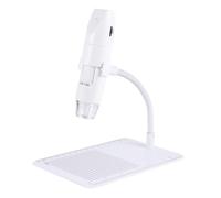 Tofficu USB Portable Wifi Digital Microscope for Mobile Phones High Definition Electronics Microscope for Jewelry Skin and Textile Inspection White