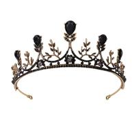 Tofficu Vintage Bride Crown Wedding Crown 5.91x5.12x1.42 Inch Creates Stunning Headdress Easy to Wear Bride Girl Festival Atmosphere Birthday Rhinestone Alloy Hair Accessory
