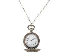 Tofficu Vintage Pocket Watch Necklace, Bronze Quartz Alloy Ancient Sailing Ship Design, Men Prop, Precise Timekeeping