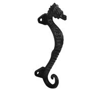 Tofficu Vintage Retro Metal Cabinet Handle Drawer Pull for Wardrobe Doors Easy Install Antique Style Cupboard Handle with Decorative Cast Iron Seahorse Design