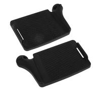 Tofficu Wheelchair Footrest Replacement with Left Right Design 1 Pair Sturdy and Supportive Plastic Foot Pedals for Transport Chair and Wheelchair Suitable for Indoor and Outdoor Use