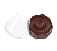 Tofficu Whiskey Tumbler Glass 300ml with Octagonal Base Rotatable Old Fashioned Cocktail Cup for Home Bar Drinkware