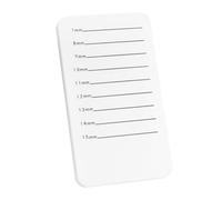Tofficu White Acrylic Eyelash Tray with Scale 7mm to 15mm, Handheld False Lashes Display Stand for Professional Use, Reusable Eyelash Extension Holder for Holding Selected Lashes