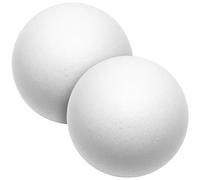 Tofficu White Foam Balls, 20cm Half Round Polystyrene Balls, Round Spheres, Hollow Foam Ball, Large Polystyrene Balls, White Foam Balls, Smooth Polystyrene Spheres for DIY Craft Flower Arranging