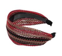 Tofficu Wide Fabric Headband Practical Hair Accessory with Unique Aesthetic Feeling Lightweight for Women and Girls Suitable for Wedding and Banquet Events