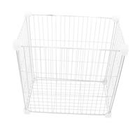 Tofficu Wire Freezer Organizer Basket with Transparent Divider Storage Bin for Chest and Upright Freezers Smart Partition for Easy Food Sorting and Quick Content Visibility Energy-saving