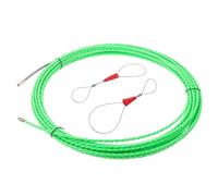 Tofficu Wire Puller with Roller Head Smooth Threading Electrical Wire Threader for Conduit Cable Puller for DIY and Electricians Easy to Use with Spring Roller and Cable Ties
