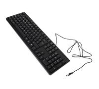 Tofficu Wired Usb Gaming Keyboard for Computer Use Compact Office Keyboard Spanish Letter Support