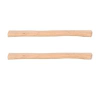 Tofficu Wooden Handle for Camping Accessories 2pcs Replacement Handle Hickory Wood Ergonomic Handle for Outdoor Camp Use