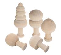 Tofficu Wooden Mushroom and Tree Ornaments Fun and Engaging Activity Reusable Beige Cute and Delicate Craft for Graffiti Home Decor Suitable for Adults