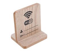 Tofficu Wooden Wifi Password Sign with Nonslip Base for Guests Table Display Hotel and Restaurant Wifi Board Essentials Wireless Network Reminder with Elegant Finish