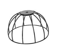 Tofficu Wrought Craft Lamp Shade Frame Durable DIY Light Cover for Table and Pendant Lamps Stylish Black Fixture for Home Decor