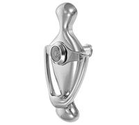 Tofficu Zinc Alloy Door Knocker with Peephole Front Door Security Viewer for Home and Hotel Resistant Knocker with Smooth Polished Surface Safe Visitor Identification for Entrance