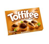 Toffifee Chewy Nougat Caramel Cups With Hazelnut & Smooth Chocolate Treats, Sweet and Nutty Caramel Perfection, 15 Pieces (Pack of 1)