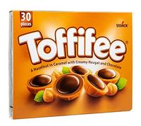 Toffifee Chewy Nougat Caramel Cups With Hazelnut & Smooth Chocolate Treats, Sweet and Nutty Caramel Perfection, 30 Pieces (Pack of 1)