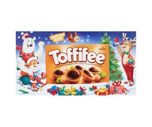 Toffifee Christmas Chewy Nougat Caramel Cups With Hazelnut & Smooth Chocolate Treats, Festive Sweet Delight for the Holidays, 45 Cups, 375 g (Pack of 1)