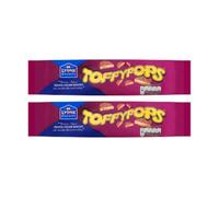 Toffypops Toffee-Filled Biscuits with Chocolate-Flavoured Coating Lyons bundle with 240g Pack of 2 | 480g Total | Vegetarian Family Sharing Snack