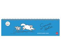 Simons Katze Büroplaner 2025: Kultiger Tischkalender für den Arbeitsplatz. Lustiger Spiral-Kalender für Simons Cat-Fans. Wochenplaner 2025 quer.