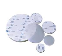 TOFIMA 10pcs Solid Round Silicone Rubber Sheets Pads 0.5/1mm Thick White 3M Self Adhesive Seal Gaskets Anti-Slip Damper Dia 2mm-100mm (Color : 10Pcs, Size : 13mm x 0.5mm)